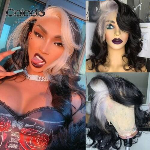 Pre Plucked Blonde Highlight Wig 13x4 Lace Front Human Hair Wigs with Baby Hair Glueless Straight Lace Front Wig for Women