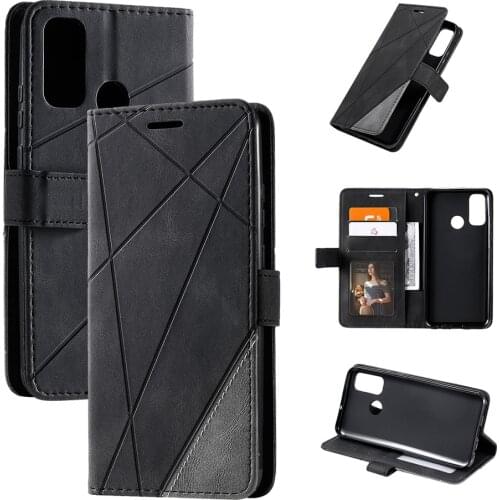 Luxury Skin Leather Case For Huawei P Smart 2021 Y5P Y6P Y7P 2020 P40 Lite E P30 P20 Honor 9A 9S Nova 8 SE Wallet Flip Cover