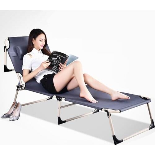 Garden furniture Sun Loungers Office Home Leisure Folding Chair Noon Break Single Bed Balcony Beach Chairs camping cot