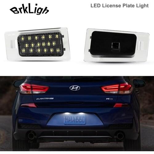2Pcs Led License Plate Light Number Plate Module Lamps For Hyundai Solaris Sedan HCR Elantra Avante 5th 6th Kia KX3 Ceed Cerato