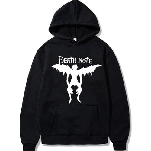 Death Note Hoodie Japanese Anime Long Sleeves Loose With Pockets Unisex Clothes