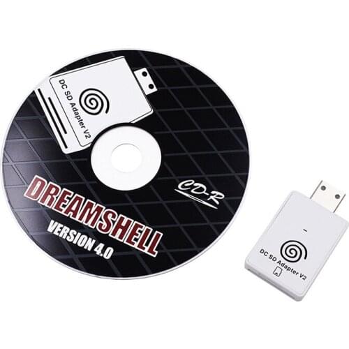 Convenient SD /TF Card Reader Adapter with CD for Sega Dreamcast Dreamshell V4.0 Game Console Accessories