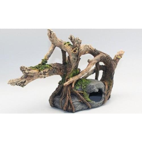 Aquarium Resin Bush Decoration Aquarium Decorations Fish Tank Cave Hideout Wood Decor Freshwater Ornament Accessoires