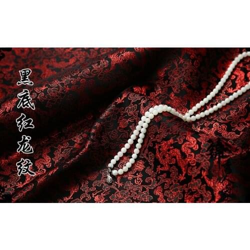 03 DIY Garment Sewing Supplies & Fabrics Brocade and Satin Fabric Dragon Series ofTang Qipao Silk and Satin Fabrics