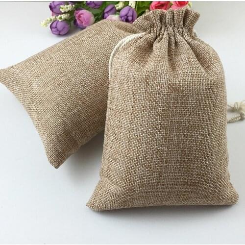 13x18cm 30pcs Cotton Drawstring Bag Jute Bags Small Bags For Women/food/jewelry Packaging Bags Pouches Gift Packing Bag Display