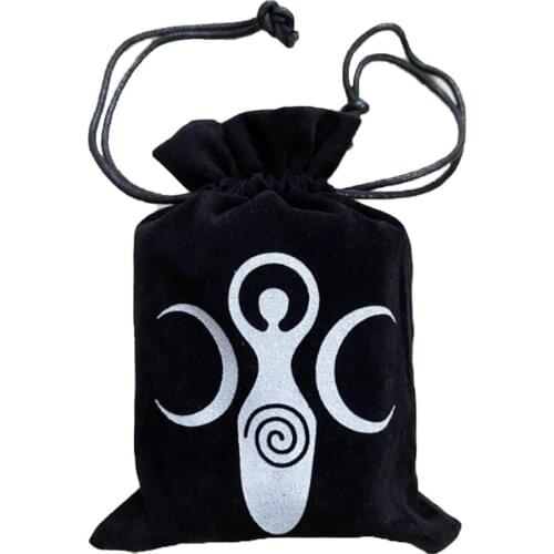 13x18CM Tarot Cards Storage Bag Oracle Card Deck Table Game Soft Lightweight Small Items Organizer Bag Board Games Entertainment