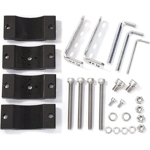 18-52mm 2X Mount Bracket Roll Cage Fog Driving Light Spotlight Universal Clamp Car Motorcycle Crash Bar Guard