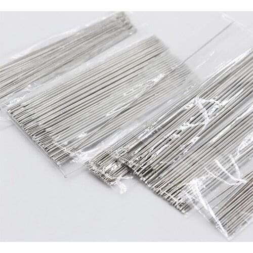 30Pcs Stainless Steel tool Beading Needles for beads through Threading String Cord Tool crochet hook Jewelry Craft Making Tool