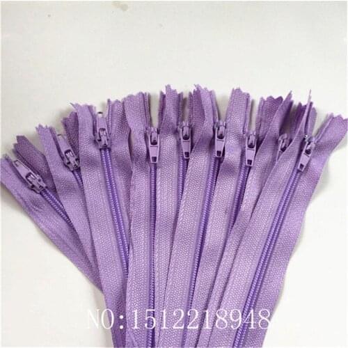 50pcs ( 20 Inch ) 50cm Light Purple Nylon Coil Zippers Tailor Sewer Craft Crafters &FGDQRS #3 Closed End