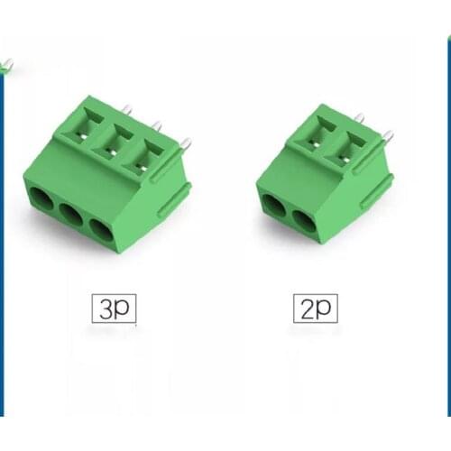 50pcs KF128-3P PCB Screw Terminal Block Connectors 300V 10A DG128 KF128 KF128-2P Pitch 5.0MM/0.2inch