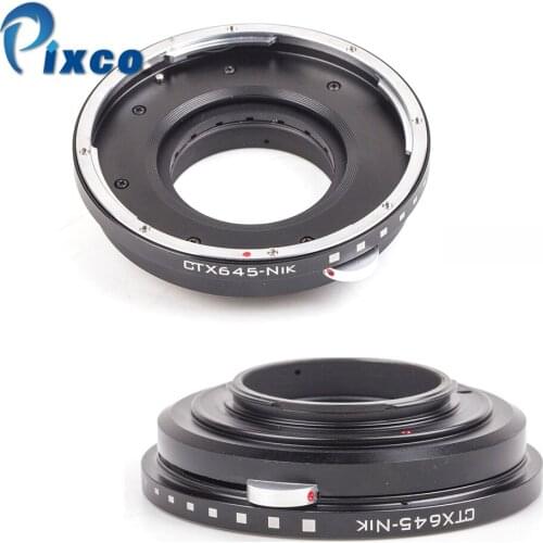 Pixco For CTX645-Nik Adjustable Aperture Suit For Contax 645 Mount Lens to Nikon(D)SLR Camera Adapter D810A D7200 D5500 D750