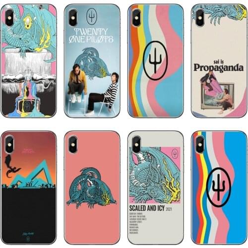 Twenty One 21 Pilots Scaled icy Accessories Phone Case For iPhone 12 11 Pro Max Mini XS Max XR X 8 7 Plus 6 6S Plus 5 5S SE 2020