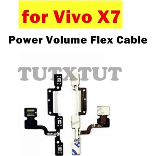 For Vivo X7 Power Volume Flex Cable ON OFF Side Button Switch Flex Cable Replacement Repair Spare Parts