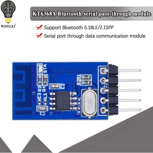 KT6368A Dual-Mode Pure Data Chip Support Bluetooth 5.1 BLE/2.1 SPP Function Transparent Transmission AT Controller For Arduino