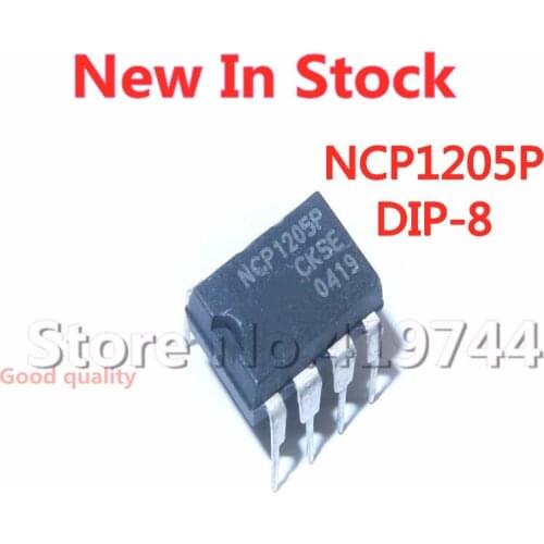 5PCS/LOT NCP1205P DIP-8 LCD power management chip In Stock NEW original IC