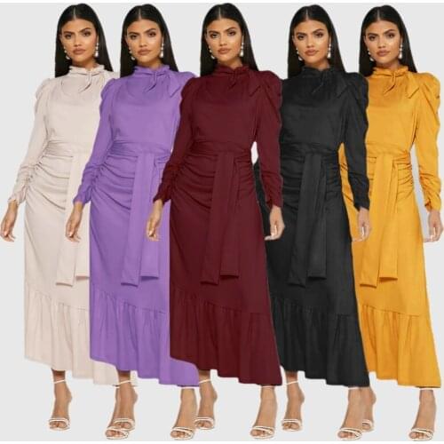 Dubai Abaya Kaftan Turkey Femme Arabic Hijab Muslim Fashion Pleated Dress African Dresses Abayas For Women Robe Islam Clothing