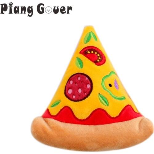 Small Dog Toy Pizza Puppy BB Pet Toy Dogs Chew Squeak Toys