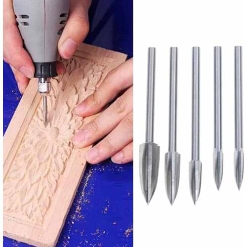 Tool 5PCS/Set Wood Carving And Engraving Drill Bit Milling Cutter Carving Tools Wood Carving And Engraving Drill Bit Milling