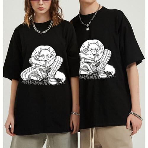 Cool Beastars Legosi T-Shirt for Men Crewneck Short Sleeve Anime Manga Haru Printed Tshirt Soft Cotton Legoshi Haru Tee Shirt