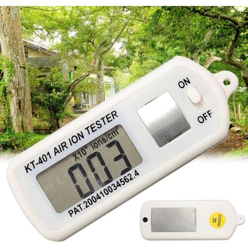 KT-401 AIR Aero Anion Tester Ion Meter Aeroanion Detector Negative Oxygen Strict Purifier Textile Polarity Concentration