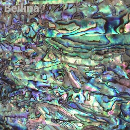 AA grade New Zealand paua abalone shell laminate sheet for decoration materials and wood inlay green color size 240/140mm