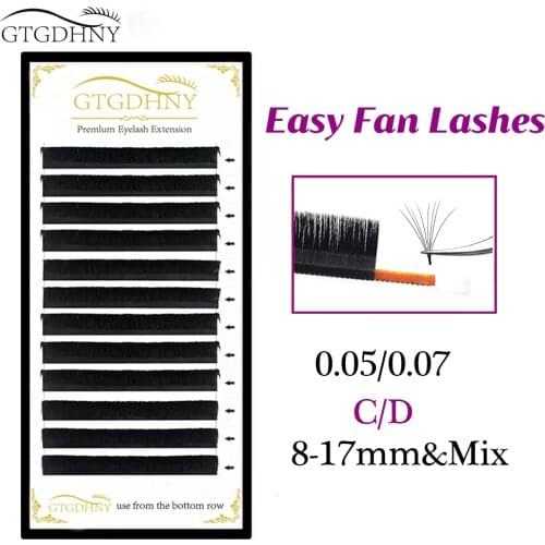 Easy Fanning Eyelash Extension Blooming Volume Eyelashes Self-making Fans Magice Lashes High Quality Flowering Volume Lash