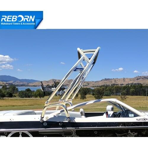 Reborn LaunchX Boat Wakeboard Tower Shinning Polished