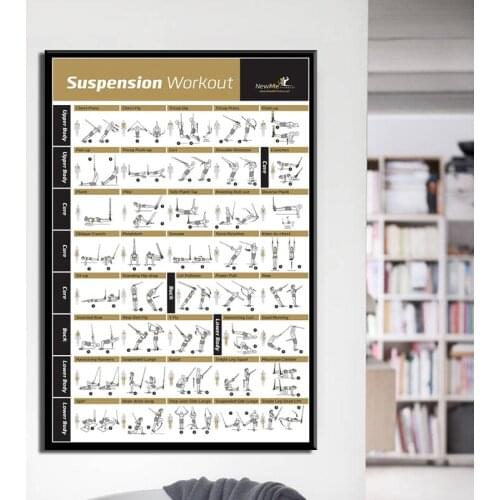 Wall Art Print HD Picture Suspension Workout GYM Body Exercise Training Fitness Bodybuilding Painting Nordic Poster Canvas Decor