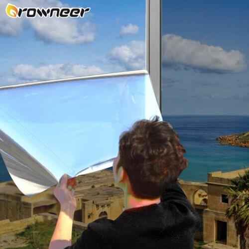 Heat Control Solar Film Reflective Window Tint One Way Mirror Sticker Self-adhesive Reflective Privacy Glass Poster UV Rejection