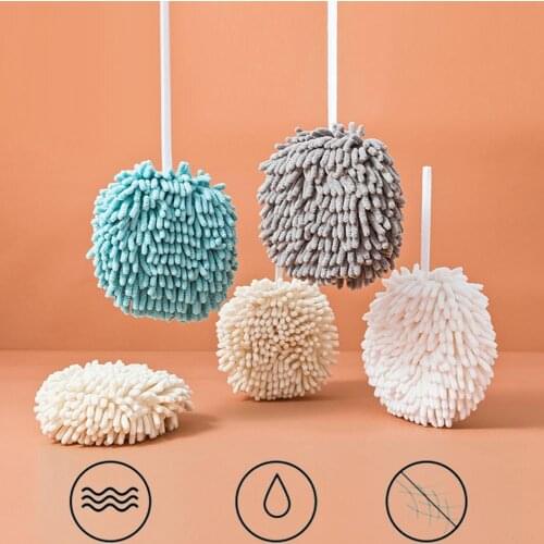Strong Water Absorbent Kitchen Cleaning Dry Chenille Cloth Rag Hand Towel Ball