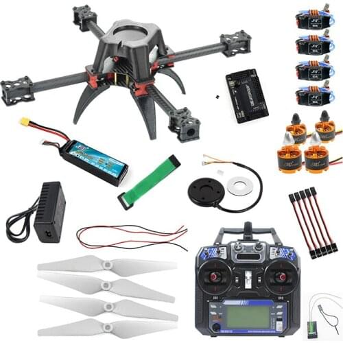 JMT DIY H383 383mm Carbon Fiber Frame 920KV Motor 30A ESC APM2.8 FPV PIX 1200TVL2.1mm PAL 5.8G FS-i6 Transmitter For Quadcopter