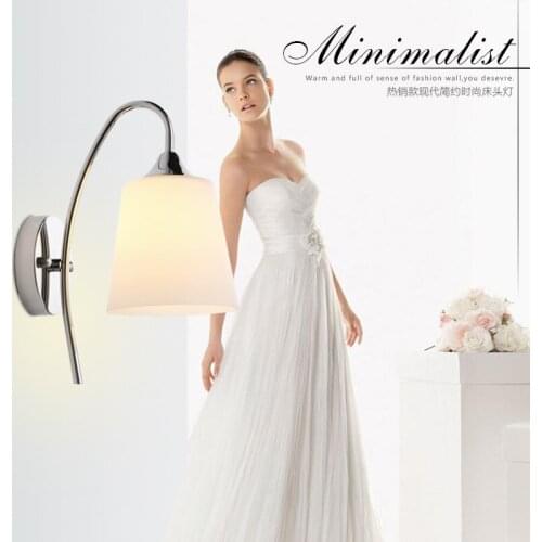 Nordic Solid Wood Led Wall Lamp Lustre Glass Living Room Led Wall Light Fixtures Bedroom Led Wall Lights Corrdior Wall Sconce