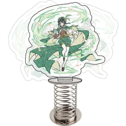 Game Genshin Impact Shaking Standing Plate Lumine Kong Jean Gunnhildr 2 Sides Standing Sign Props 11.5cm