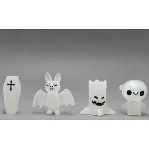 Luminous Cartoon Halloween Miniature Kit for Dolls Sphinx Figurine Home Figurines for Interior Resin Miniatures Decoration Decor