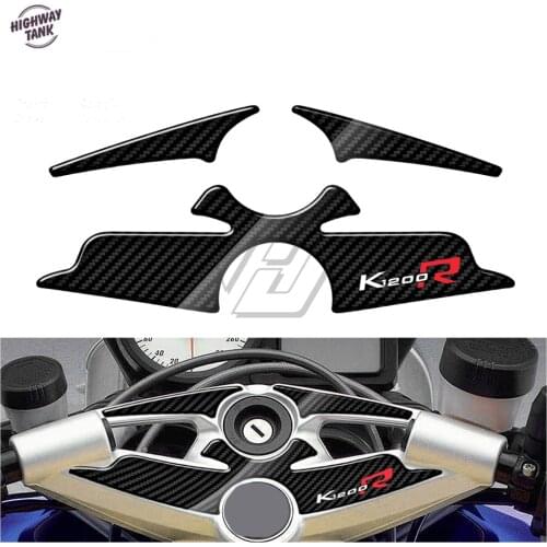 3D Carbon-look Upper Triple Yoke Defender Case for BMW K1200R Sport Version UP To 2010