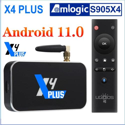 2021 UGOOS X4 PRO 4GB 32GB Amlogic S905X4 Android 11 TV Box 1000M LAN Set Top Box 4K Media Player TV Receivers VS X3 PRO KM6