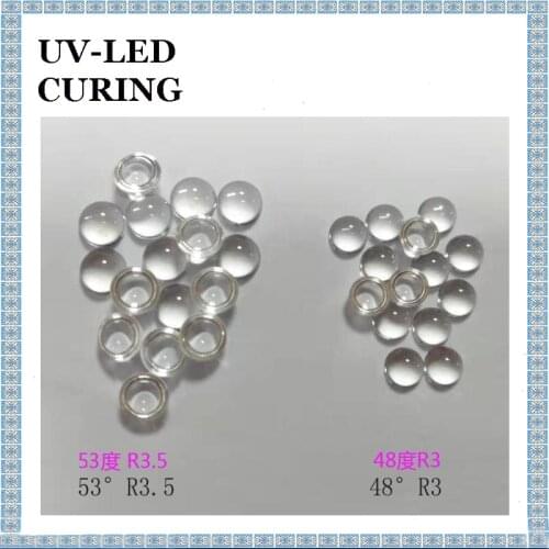 High Definition UV LED Quartz Glass 53 Degree Lens 48 Degree Lens For 5050 6060 7070 Lights