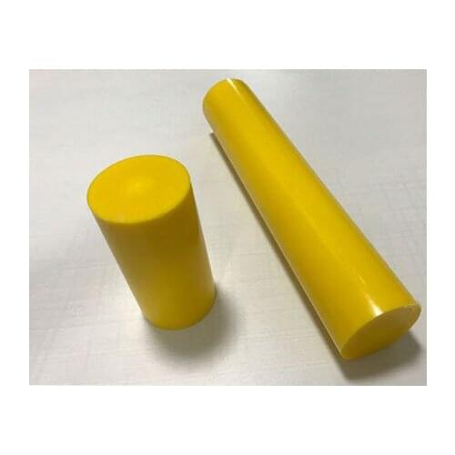 100mm length POM nylon rods sticks Polyoxymethylene rod stick 12mm-100mm Outer diameter YELLOW