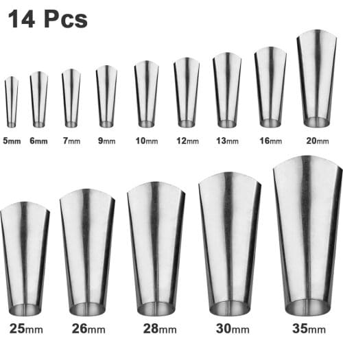 14Pcs Caulking Nozzle Applicator Finishing Tool Stainless Steel Sealant Finishing Tool Kit Kitchen Bathroom Window Sink Joint