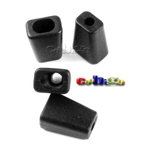 25pcs 1/8"(3mm) Hole Size Cord Ends Bell Rectangular Sliding Rope Clamp For Sportswear Backpack Strap Strings Paracord Parts