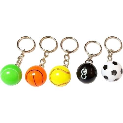 5-12 Piece 2cm Diff Ball Boys Kids Key Chain Birthday Party Favors Gift Pinata Bag Filler Loot Gag Toys Prize Capsule Vending