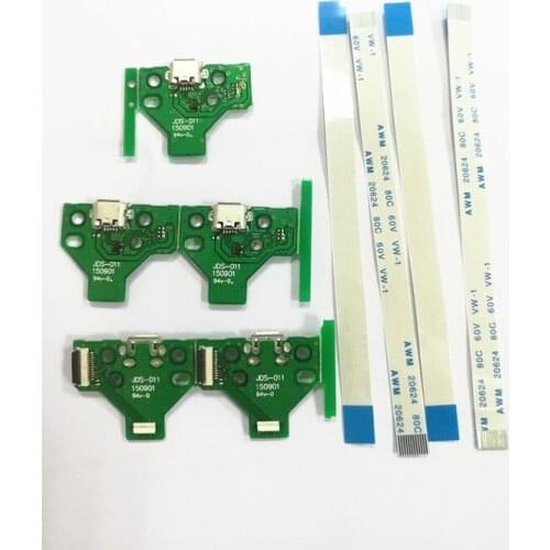 50Pcs/Lot JDS-001 JDS-011 USB Charging Port Socket Board With Cable For PS4 Game Controller