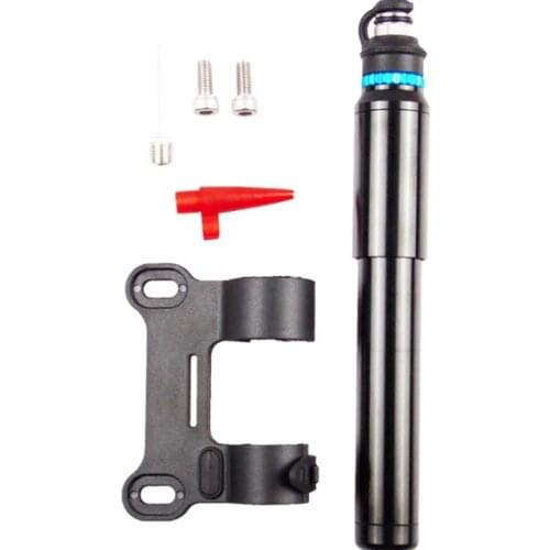 6063 Aluminum Alloy Black Bicycle Basketball High Pressure Pump With American French Valve Durable And Portable Easy To Use part