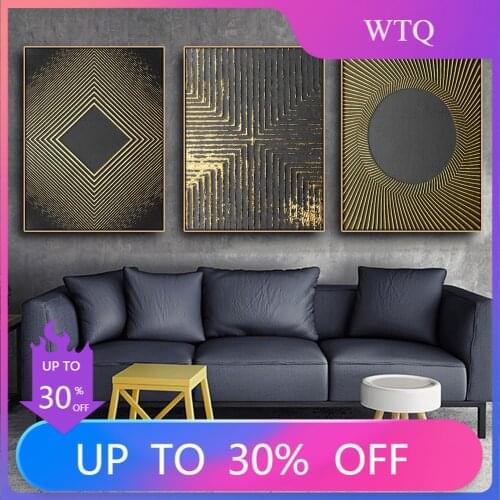 Classical Abstract Gold Circle Tree Texture Posters And Prints Artwork Wall Art Canvas Painting Pictures Home Room Decoration