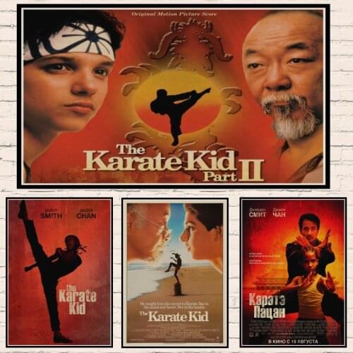 The Karate Kid Jackie Chan classics Home Furnishing decoration Kraft Movie Poster Drawing core Wall stickers