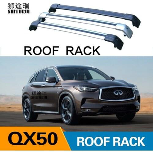 2Pcs Roof bars For infinitit QX50 2017+ 2018+ Aluminum Alloy Side Bars Cross Rails Roof Rack Luggage