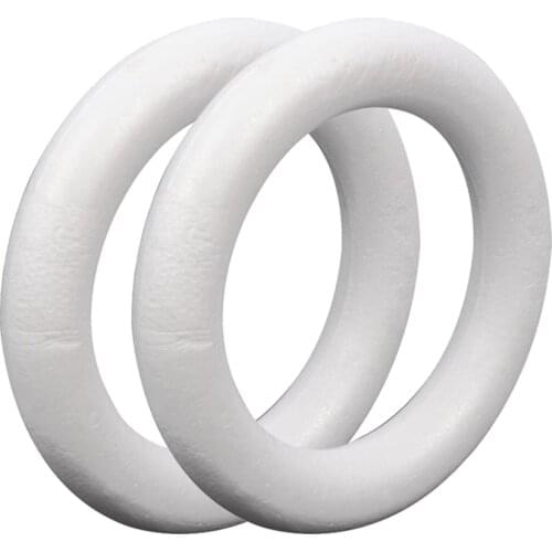 2Pcs EPS Round Circle Rings Wreaths 25cm x 4cm Party Festival Decor Supplies LBShipping