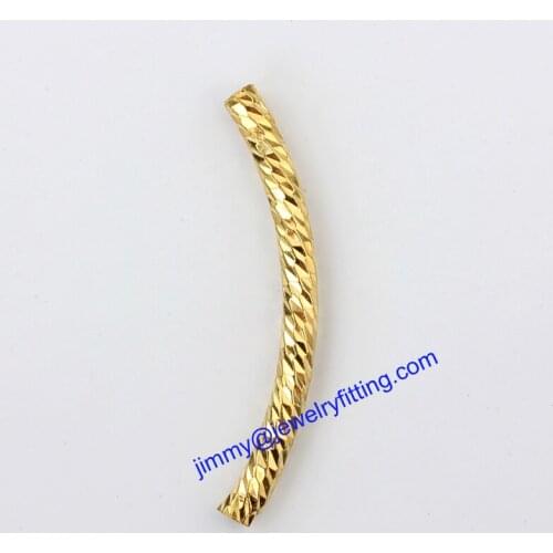 Jewelry findings metal beads spacer beads Carved tube Beads for jewelry making diy 3*35*0.4mm