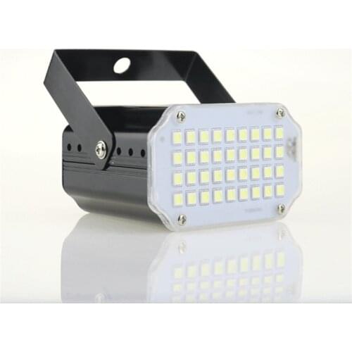 Mini 36pcs LED Stage Light DJ Strobe Light Flash Light Club Party festa Disco DJ Stroboscope Bulb 220V White Color Free Shipping