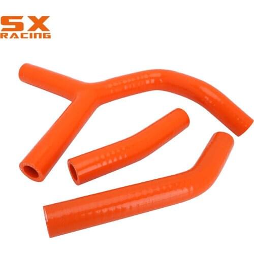 Motorcycle Orange Water Pipe Silicone Radiator Coolant Hose For KTM SX250 SX 250 2003 2004 2005 2006 2003-2006 Dirt Bike